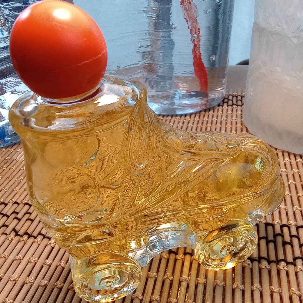 Avon Rollin' Great Rollerskate Bottle Zany Cologne 1980-81, Box Fair to Rough